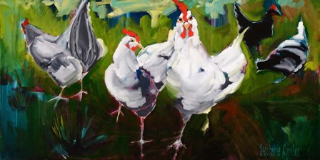 What the Cluck by Stephanie Aguilar art print