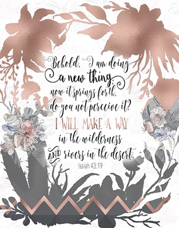 Isaiah 43-19 by Tara Moss art print