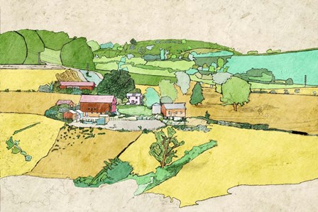 Large Farm by Ynon Mabat art print