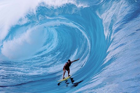 Man Surfing In The Sea by Panoramic Images art print