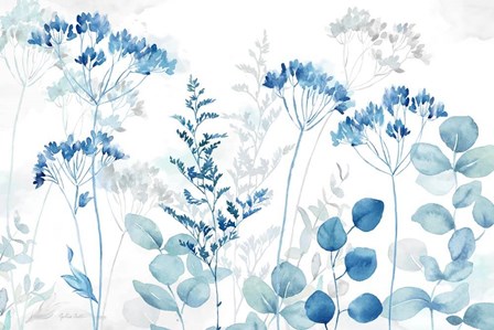 Botanical Landscape Indigo by Cynthia Coulter art print