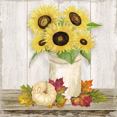 Fall Sunflowers III by Tara Reed art print