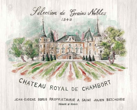 Chateau Chambort on Wood Color by Danhui Nai art print