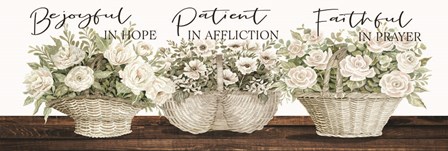 Be Joyful Patient Faithful by Cindy Jacobs art print