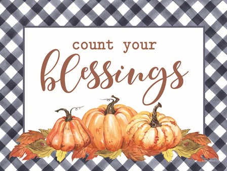 Count Your Blessings by Lettered &amp; Lined art print