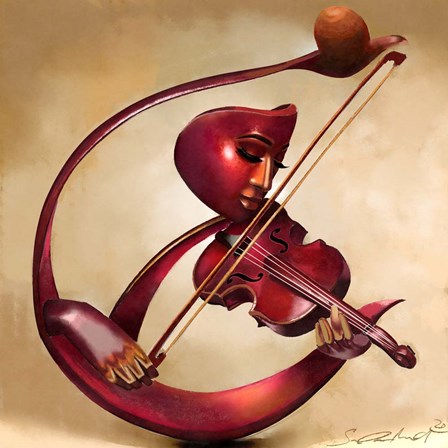 Ethereal Strings by Salaam Muhammad art print
