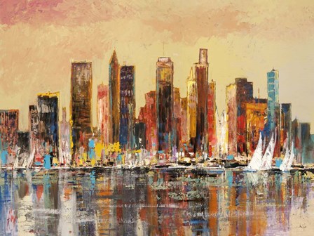 Baia di New York by Luigi Florio art print