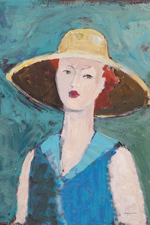 Flea Market Portrait II Blue v2 by Avery Tillmon art print