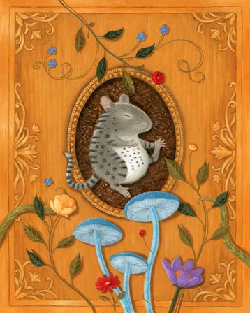 Benji the Bengal Mouse by Gina Matarazzo art print