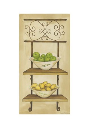 Fruit with Wrought Iron I by Jennifer Goldberger art print