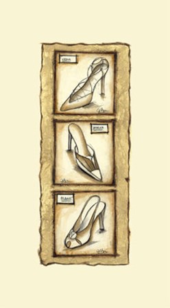 Printed-Sepia Shoes I art print