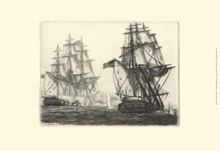 Antique Ships III by Leonard H. Mersky art print