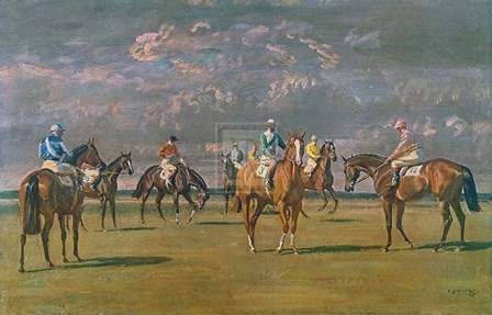 Before the Start by Sir Alfred J. Munnings art print