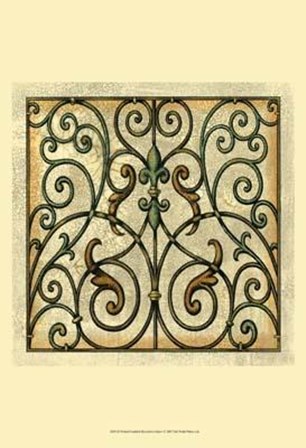 Crackled Decorative Gates I art print