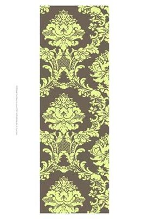 Small Vivid Damask In Green I art print