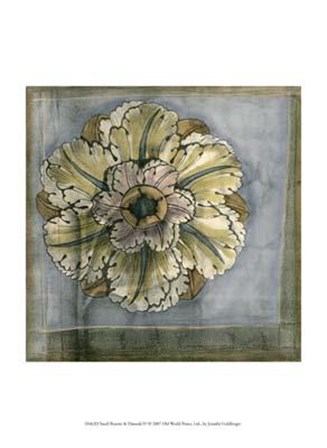 Small Rosette and Damask IV by Jennifer Goldberger art print