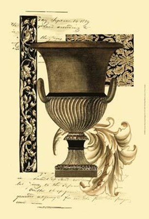 Custom Transitional Sepia Urn II art print