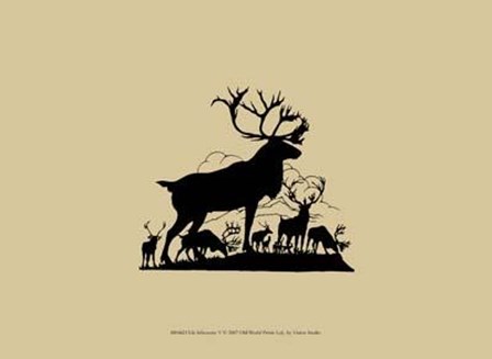 Elk Silhouette V art print