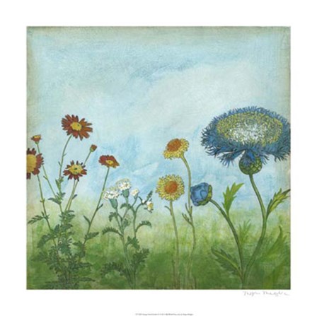 Antique Floral Meadow II by Megan Meagher art print