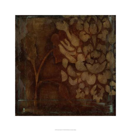 Damask Silhouette IV by Jennifer Goldberger art print