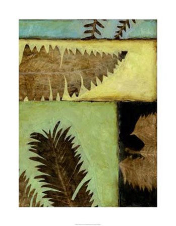 Fossilized Ferns IV by Jennifer Goldberger art print