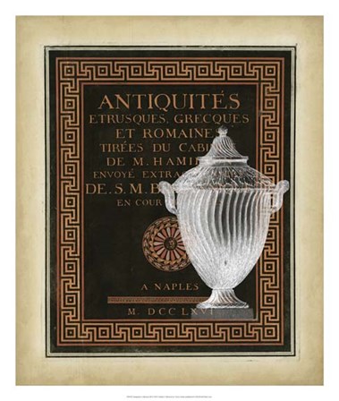 Antiquities Collection III by Vision Studio art print