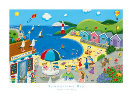 Summertime Bay by Sophie Harding art print