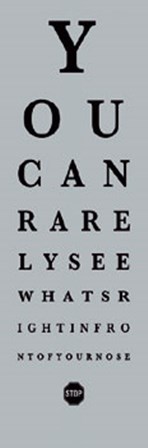 Eye Chart II by The Vintage Collection art print