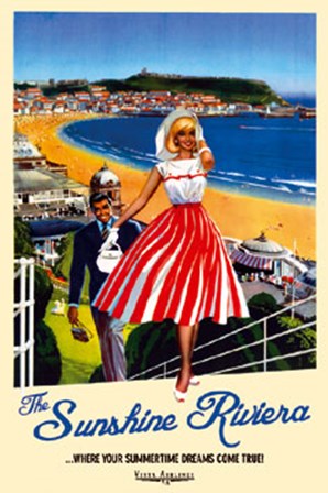 Sunshine Riviera by The Vintage Collection art print