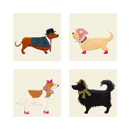 City Dogs and Country Dogs by Kate Mawdsley art print