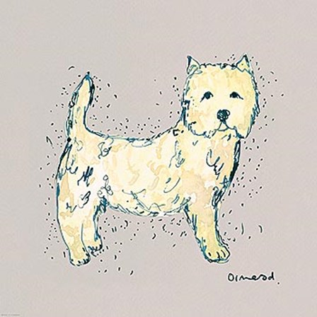 Doggy Tales V by Clare Ormerod art print