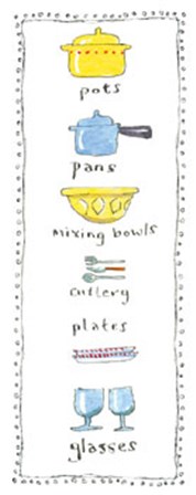 Cups and Saucers by Kate Mawdsley art print