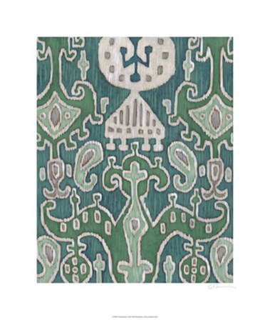 Emerald Ikat I by Chariklia Zarris art print