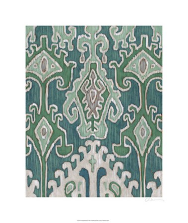 Emerald Ikat II by Chariklia Zarris art print