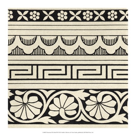 Ornamental Tile Motif III by Vision Studio art print