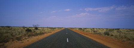 Road passing through a landscape, Outback Highway, Australia by Panoramic Images art print