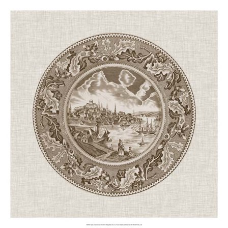 Sepia Transferware II by Vision Studio art print