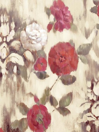Ikat Rose II by Marietta Cohen art print