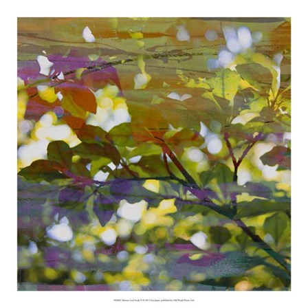 Abstract Leaf Study II by Sisa Jasper art print