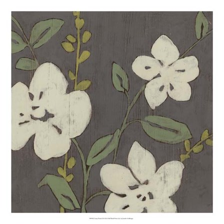 Cream Florals II by Jennifer Goldberger art print