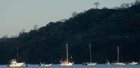 Boats in the sea, Hermosa Beach, Costa Rica by Panoramic Images art print