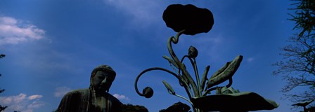 Low angle view of statue of Daibutsu Great Buddha, Kotoku-in Temple, Kamakura, Kanagawa Prefecture, Kanto Region, Japan by Panoramic Images art print