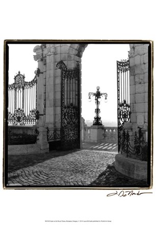 Gates to the Royal Palace, Budapest by Laura Denardo art print