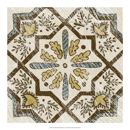 Non-Embellished Batik Square V by Chariklia Zarris art print