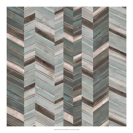 Stacked Chevron II by Jennifer Goldberger art print