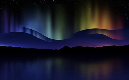 Northern Lights Abstract by Vlad Gerasimov/Stocktrek Images art print