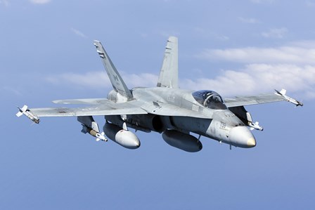 A CF-188A Hornet of the Royal Canadian Air Force (front view) by Gert Kromhout/Stocktrek Images art print