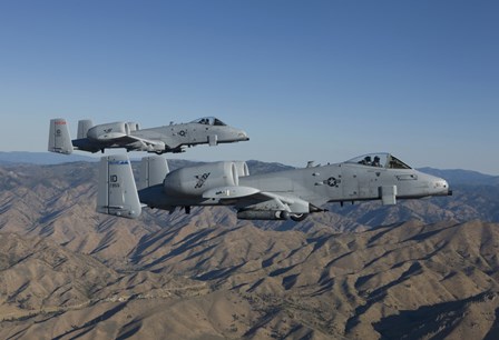 Two A-10 Thunderbolt&#39;s Fly over Central Idaho by HIGH-G Productions/Stocktrek Images art print