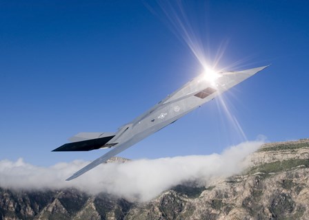 F-117 Nighthawk over New Mexico by HIGH-G Productions/Stocktrek Images art print