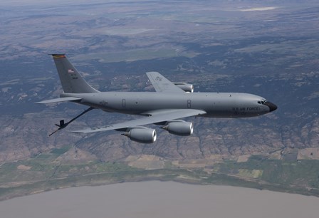 KC-135R Stratotanker in Flight over Central Oregon by HIGH-G Productions/Stocktrek Images art print